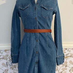 We The Free Blue Denim Mini Dress size small
